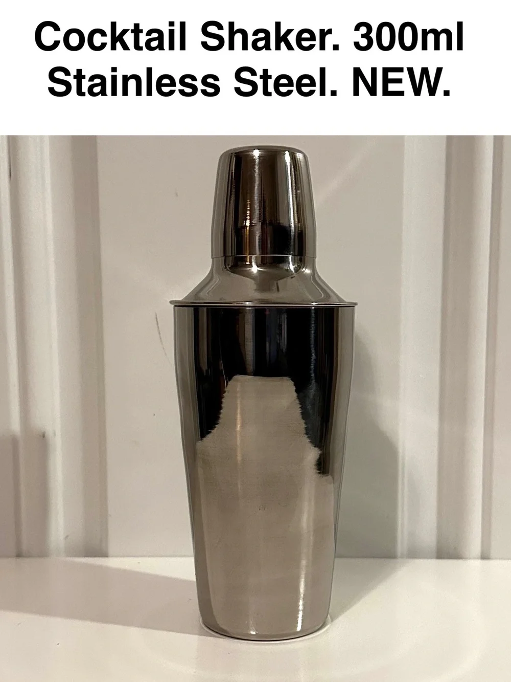 5/$15💥 Stainless Steel Cocktail Shaker Silver 300ml India Bar Drink Beverage